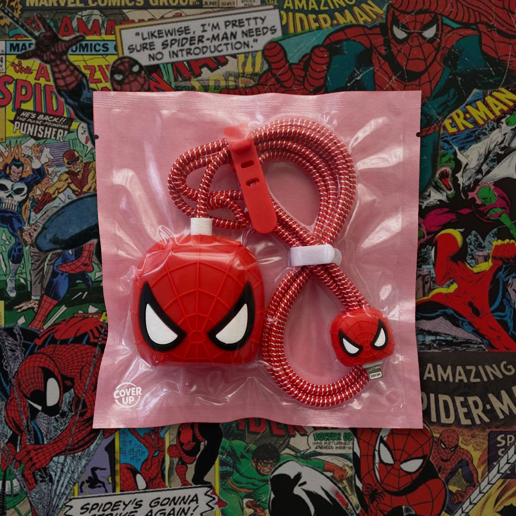 Spiderman Charger Cover & Cable Protector